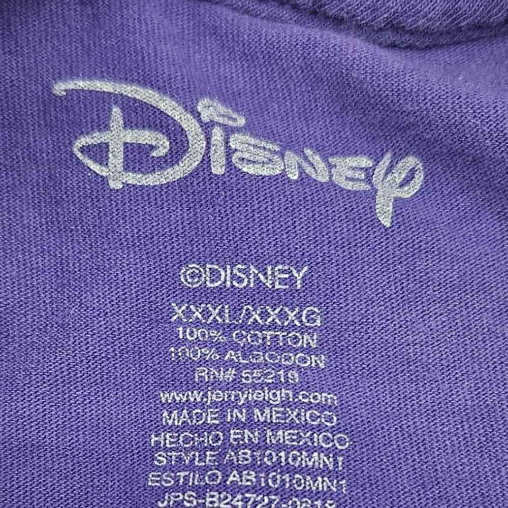 Disney Minnie Mouse Purple Graphic T Shirt XXXL Plus Size Cartoon‎ - Picture 3 of 6